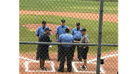 Chuck Reichel Umpiring In Intermediate Regionals